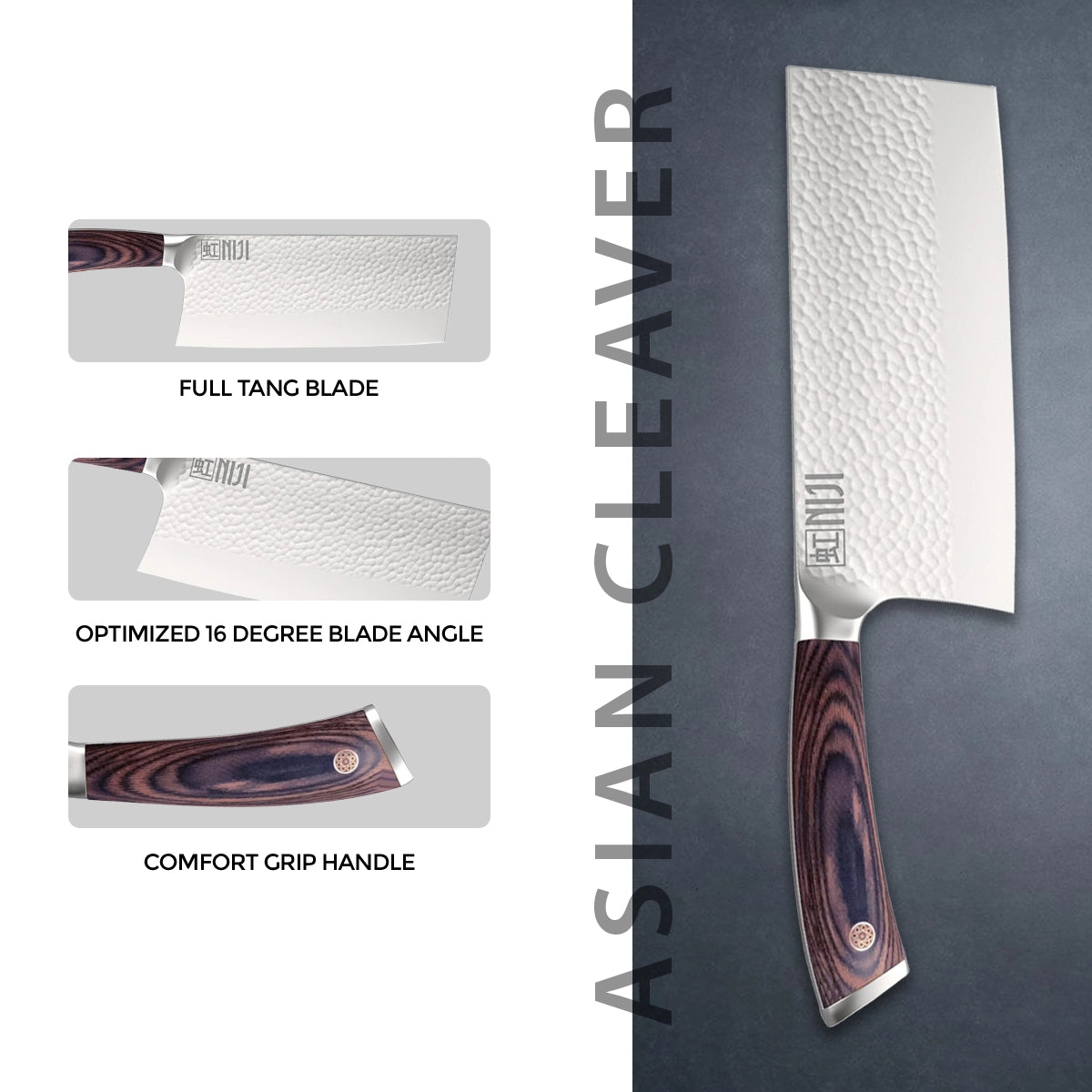 Niji 18 cm Asian Cleaver