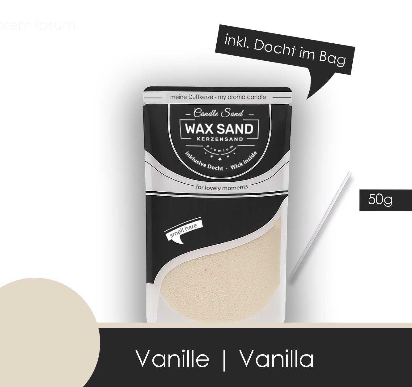 Kertasandur - Vanillu   50g og 450g