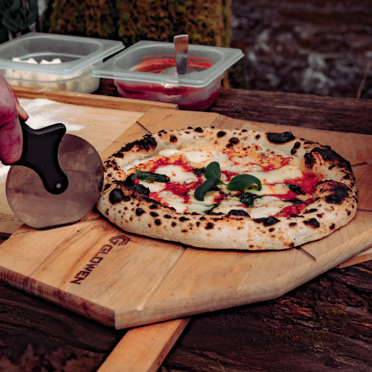 Glowen Pizzubretti